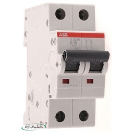 ABB 2CDS272001R0204 System Pro M Compact Miniature Circuit Breaker, Double Pole, Type C, 20 A Rated Current, 88 mm H x 35 mm W x 69 mm D