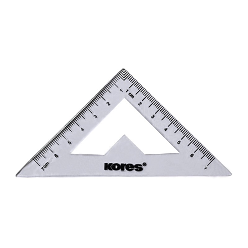 Kores MAT-GEO 9 Pcs Maths Geometry Tin Set, ORANGE Tin,