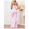 Milumia Women's Floral Tie Shoulder Maxi Dress Elegant Ruched Bust