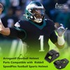 Football Helmet Chin Strap Cam Loc Housings Set & Helmet