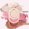 3-In-1 Makeup Palette, Powder Highlighters Makeup, Face Highlighter Palette, Highlighter