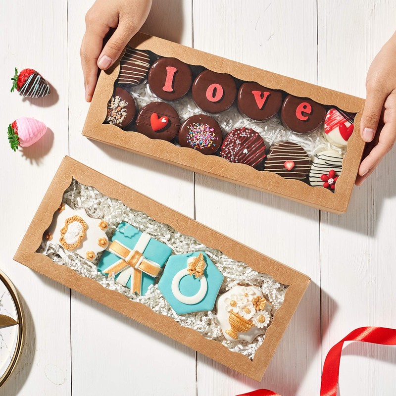 JCXPACK 4PCS 12 x 5 x 1.5 inches Premium Kraft