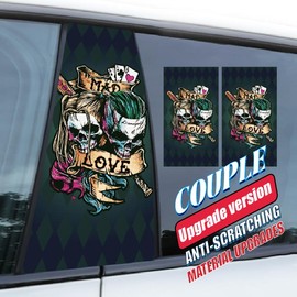 Joker Big Mouth Decorative Sticker For Door, Joker Car B-Pillar Sticker Decal, Vehicles, Dustproof, Scratchproof & Waterproof PET-Maretial Sticker sticker mule car sticker car decal Decoration - Color: Style 1