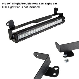 iJDMTOY 20-22 Inches Straight LED Light Bar Lower Bumper Grill Opening Mounting Bracket Compatible with 2011-2016 Ford F-250 F-350 F-450