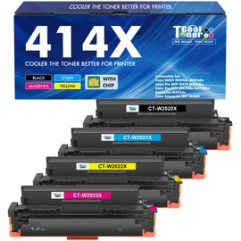 414X Toner Cartridges 4 Pack High Yield MFP M479fdw 414A Compatible for HP 414X Toner for HP Color LaserJet Pro MFP M479 M479fdw M479fdn M454dw M454dn M479dw Printer Ink Black Cyan Yellow Magenta