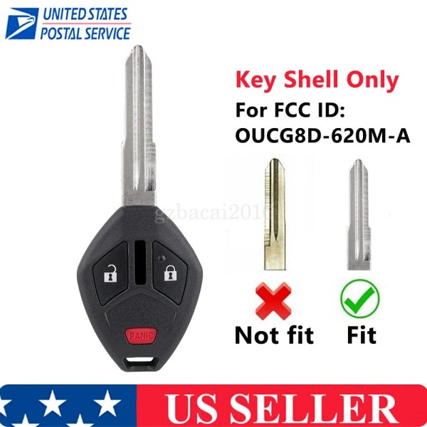 Unbranded For Mitsubishi Endeavor Outlander Mirage Remote Key Fob Shell