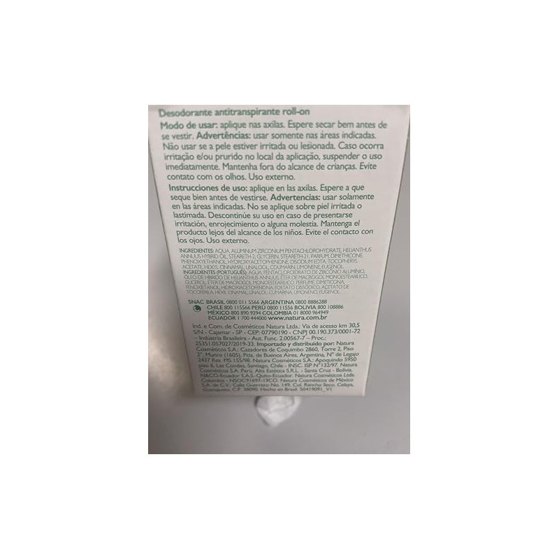 natura - Linha Erva Doce - Kit de 3 Desodorantes