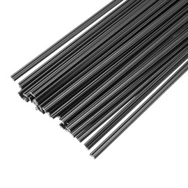 sourcing map 30pcs 8 Inch Plastic Welding Rods ABS Welding Strips Welder Rods for Plastic Welder, Car Bumper, Kayak Repair, Black