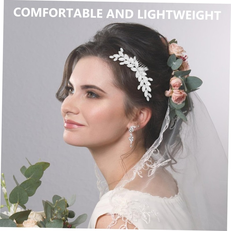 SAFIGLE Rhinestone Hair Comb for Brides Elegant Bridal Hair Accessories