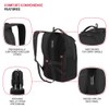 SwissGear Shield Laptop Backpack, Black, 18.5”x12”x6”