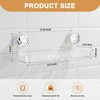 AYWSTC Shower Caddy Suction Cup, Wall Mounted Suction Shower Rack