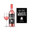 Rib Ticklerz - Rude New Home Wine Label Sticker Novelty House Moving Gift Funny Housewarming Gift New Home W*nkers Banter Friends Mate New House Present - WLS105