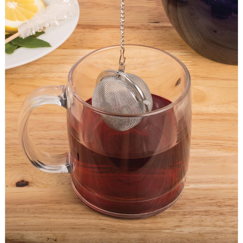HIC Kitchen Mesh Ball Tea Infuser, 18/8 Stainless Steel Mesh,