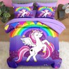 Pamnest Full Comforter Set for Girls, 7 Pieces Unicorn Bedding