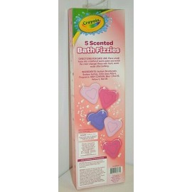 Crayola 5 PC Crayola BATH FIZZIES Scents Cherry APPLE Berry Grape COTTON CANDY Age 3+