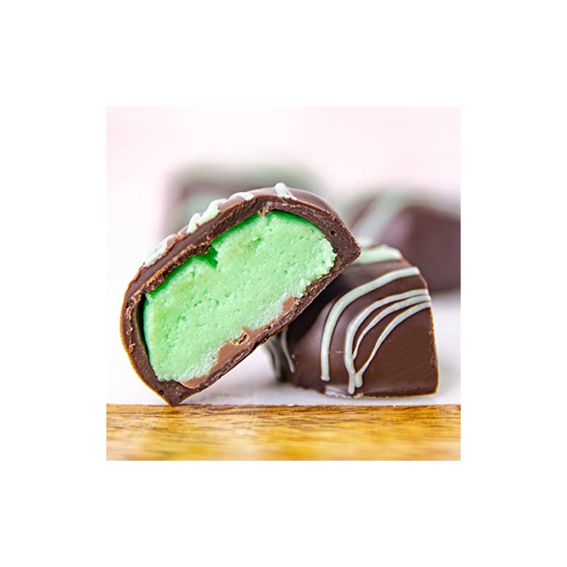 Wockenfuss Candies Pistachio Marzipan, Dark Chocolate - 1lb