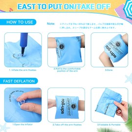 Swim Ring, Arm Ring, Arm Float, Arm Helper, Lightweight, Portable, Convenient and Strong Buoyancy, Swimming Aid, Arm Buoy, Swimming Tools, Swimming Equipment, Unisex, Kids, Adults, Summer Vacation,