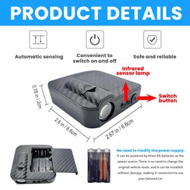 2Pcs Car Door Light Projector Lights Compatible with Dodge car Door Welcome Light car Accessories Door Projector Lights. (YBD-DQ)