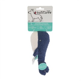 Rosewood Tufflove Whale Medium, Tough Dog Toy, For to Large Dogs, Blue