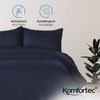 Komfortec Duvet Cover Set, microfibre, Navy Blue, 135x200 + 1x