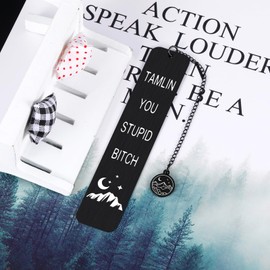 Acotar Bookmarks, Funny Bookmark Gifts for Reading Women Christmas Stocking Stuffers for Women Reading Accessories for Bookworms Book Lover Gifts for Friends Female Male Tamlin You Stupid Bookmarks