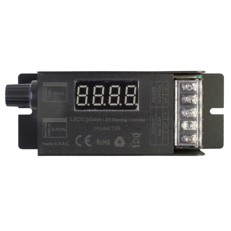LEDUPATES LED LIGHT CONTROLLER + Round Tap Wireless Remote for