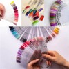 200 Pieces Nail Color Chart, BetterJonny Clear Maniver Nail Color