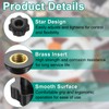 sourcing map 10pcs Clamping Star Knobs M8 Metric Female Thread