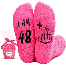 HAPPYPOP 49th Birthday Gifts for Women - Female Socks for Her 49 Year Olds, Unique Bday Gift Ideas for 49 Year Old Woman