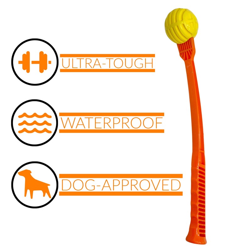 Flingerz Ultra Durable Whistling Ball Launcher Dog Toy (1 Count)
