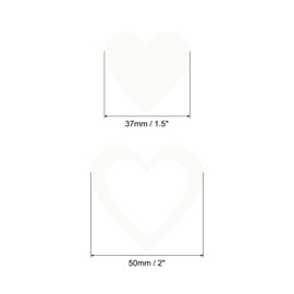 sourcing map Glow in The Dark Heart Decals Decor Blue Wall Stickers for Ceiling Bedroom Bedding Room 1 Set