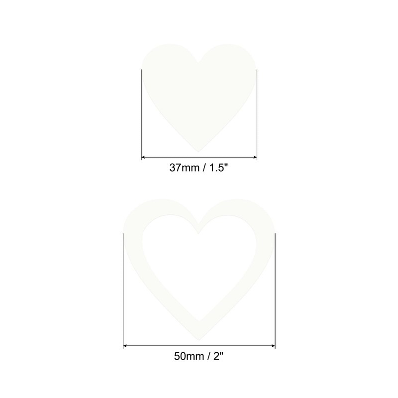 sourcing map Glow in The Dark Heart Decals Decor Blue