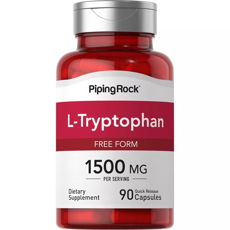 Piping Rock L-Tryptophan Capsules | 1500mg | 90 Count |