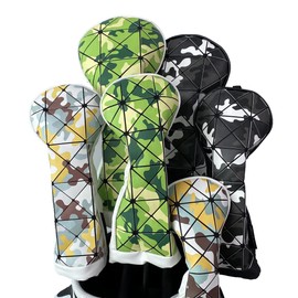 1pc Golf Head Cover Driver DR 460cc 440cc Wood FW Cover Utility UT Cover Fashion Design Waterproof with Conversion Doug (For UT, Green)