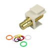 Construct Pro F-Connector to RCA Keystone Jack w/ 8 Color