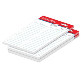 PRICARO Food Shopping List Red A5 Pack of 3