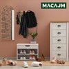MACAJM Brushed Gold Wall Mount Coat Rack with 6 Hooks,