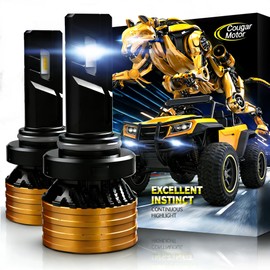 Cougar Motor 9006 Bulb, 9006 Fog Bulbs White Light, 360-Degree Adjustable Off-Road ATV& Powersport,Plug-N-Play,Pack of 2