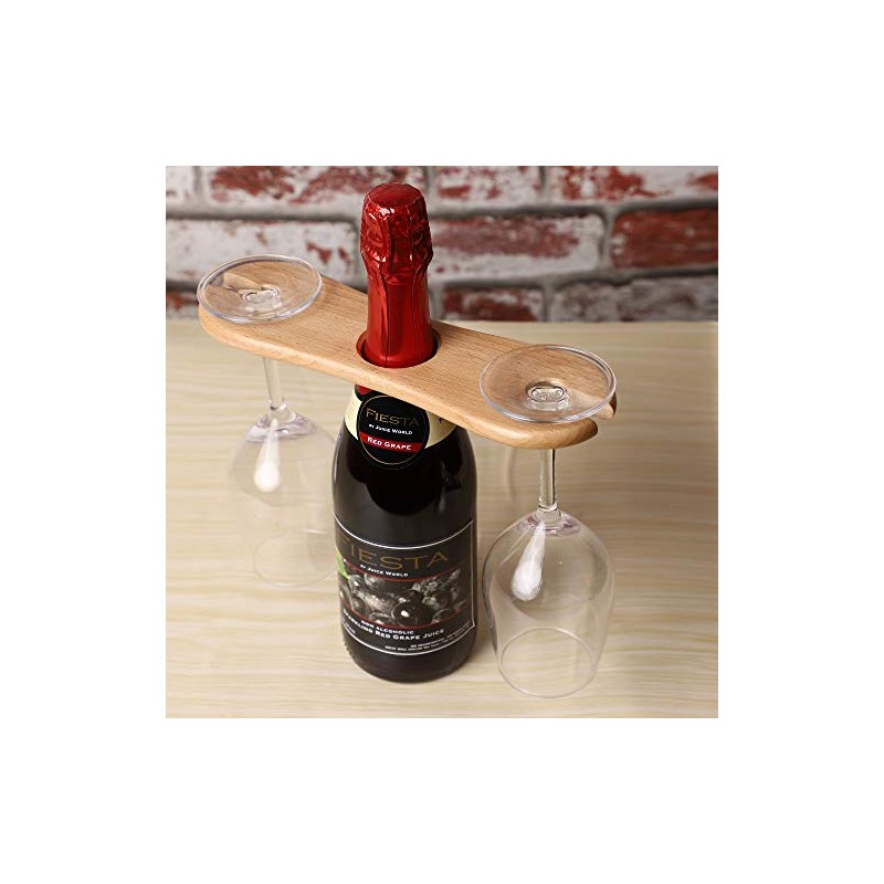 Frescorr - Wine Bottle & Glass Holder - Handmade Wooden