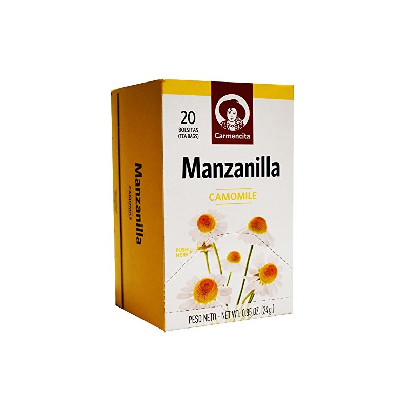 Carmencita. Chamomile herbal tea. Manzanilla. 24g (0.85oz). 20 teabags.