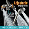 Aquadance High Pressure 156 Setting 14 Zone Shower Head &