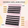Parriparri Eyelash Extension with Bond and Remover 80D+100D Fluffy Individual