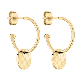 Tamaris Women's Stainless Steel Hoop Earrings, Stainless Steel, No Gemstone