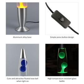 AC110V 25W LED Desk Lamp Jellyfish Atmosphere Light E14 Base Socket Holder for Bedroom Living Room Cafe Shop Restaurant Ideal Gift Present Home Party Decoration Deco