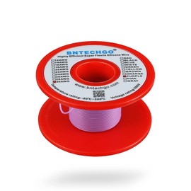 BNTECHGO 30 Gauge Silicone Wire Spool 250 ft Purple Flexible 30 AWG Stranded Tinned Copper Wire