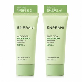 엔프라니 알로에 워터프루프 선크림, 100ml, 2개 Enprani Aloe Waterproof Sunscreen, 100ml, 2 pieces