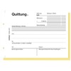 Herlitz 7876147 Receipt Pad 402, A6, 2x40 Pages, Carbonless Copying