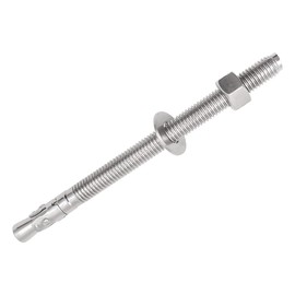 Horiznext 1/2"x 7" inch Stainless Steel Standard Strong Wedge Anchor, Fasteners for Concrete (4 pcs)