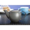 Olympia Cafe Teapot in Charcoal with Removable Filter - Stoneware