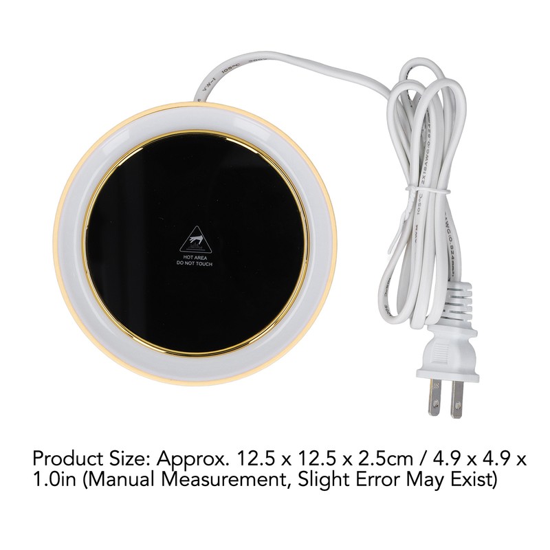 Electric Cup Warmer Constant Temperature 2 Modes LED Light Desk
